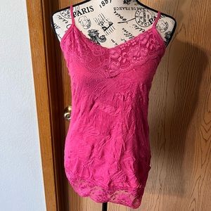 Women’s Maurices Crinkle Cami Size M Dusty Pink